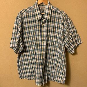 Windridge Men’s Button Down Shirt Size XXL Green/Yellow Plaid